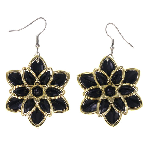 Colorful  Flower Dangle-Earrings #LQE3004