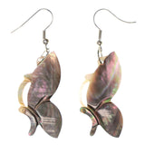 Colorful  Butterfly Shell Dangle-Earrings #LQE3017