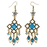 Colorful  Flower Dangle-Earrings