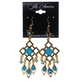 Colorful  Flower Dangle-Earrings