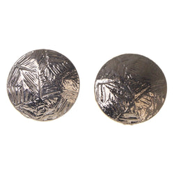 Silver-Tone Metal Stud-Earrings