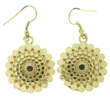 Gold-Tone Metal Dangle-Earrings