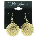 Gold-Tone Metal Dangle-Earrings