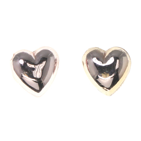 Heart Theme Plastic Stud-Earrings Pink & Clear #LQE3190