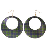 Colorful  Plaid Dangle-Earrings #LQE3207