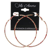 Colorful  Splatter Hoop-Earrings #LQE3230