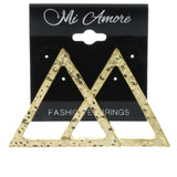 Gold-Tone Metal Stud-Earrings