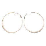 Gold-Tone & Silver-Tone Colored Metal Hoop-Earrings #LQE3318