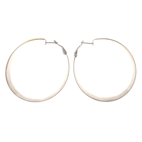 Gold-Tone & Silver-Tone Colored Metal Hoop-Earrings #LQE3318