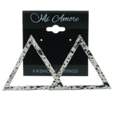 Silver-Tone Metal Stud-Earrings