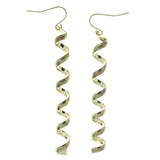 Gold-Tone Metal Drop-Dangle-Earrings