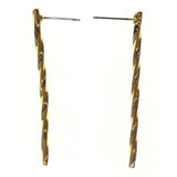 Gold-Tone Metal Dangle-Earrings #LQE3549