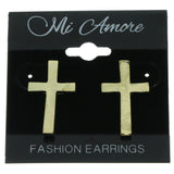Gold-Tone Metal Stud-Earrings