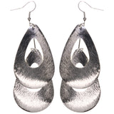 Silver-Tone Metal Dangle-Earrings #LQE3580