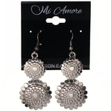 Silver-Tone Metal Dangle-Earrings #LQE3598