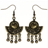 Gold-Tone Metal Dangle-Earrings #LQE3599