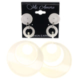 White Acrylic Drop-Dangle-Earrings #LQE3649