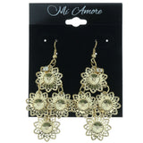 Gold-Tone Metal Chandelier-Earrings