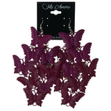 Butterfly Chandelier-Earrings Pink Color  #LQE3971