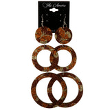 Butterfly Dangle-Earrings Brown & Orange Colored #LQE4092