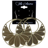 Gold-Tone Metal Dangle-Earrings #LQE4150
