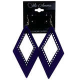 Purple Acrylic Dangle-Earrings #LQE4175