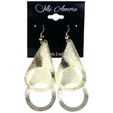 Gold-Tone Metal Dangle-Earrings #LQE4198