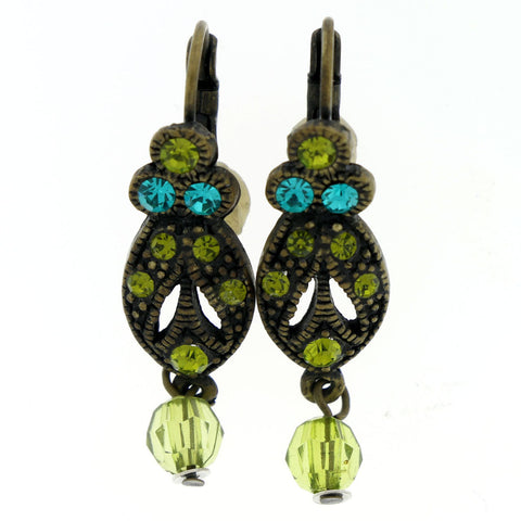Mi Amore Drop-Dangle-Earrings Brown/Multicolor