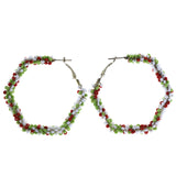 Mi Amore Hoop-Earrings Multicolor/Silver-Tone