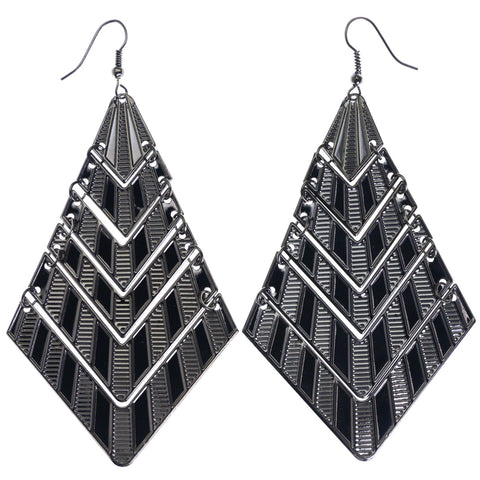 Mi Amore Dangle-Earrings Silver-Tone