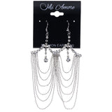 Mi Amore Dangle-Earrings Silver-Tone