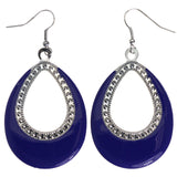 Mi Amore Dangle-Earrings Blue/Silver-Tone