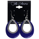 Mi Amore Dangle-Earrings Blue/Silver-Tone
