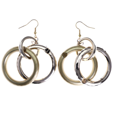 Mi Amore Dangle-Earrings Gold-Tone