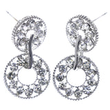 Mi Amore Drop-Dangle-Earrings Silver-Tone