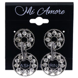 Mi Amore Drop-Dangle-Earrings Silver-Tone