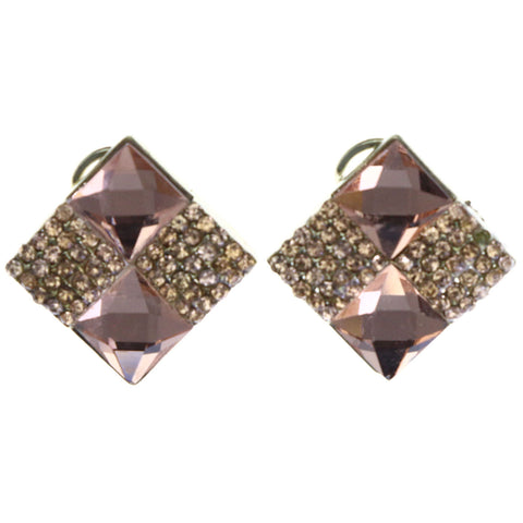 Mi Amore Stud-Earrings Peach/Gold-Tone