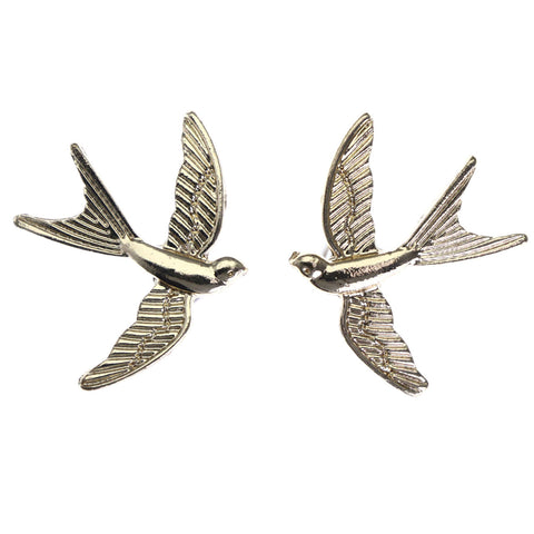 Mi Amore Bird Stud-Earrings Gold-Tone