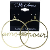 Mi Amore Amour Dangle-Earrings Gold-Tone