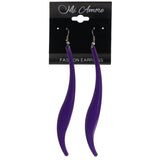 Mi Amore Dangle-Earrings Purple/Silver-Tone