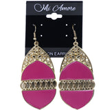 Mi Amore Dangle-Earrings Gold-Tone/Pink