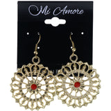 Mi Amore Dangle-Earrings Gold-Tone/Orange
