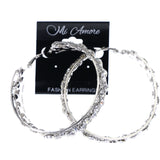 Mi Amore Hoop-Earrings Silver-Tone