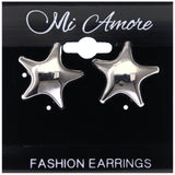 Mi Amore Star Stud-Earrings Silver-Tone