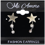 Mi Amore Star Stud-Earrings Silver-Tone