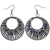 Mi Amore AB Finish   Dangle-Earrings Blue & Green