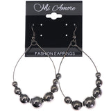 Mi Amore Dangle-Earrings Silver-Tone