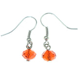Mi Amore Dangle-Earrings Red/Silver-Tone