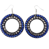 Mi Amore Dangle-Earrings Black/Blue