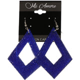 Mi Amore Dangle-Earrings Blue/Silver-Tone